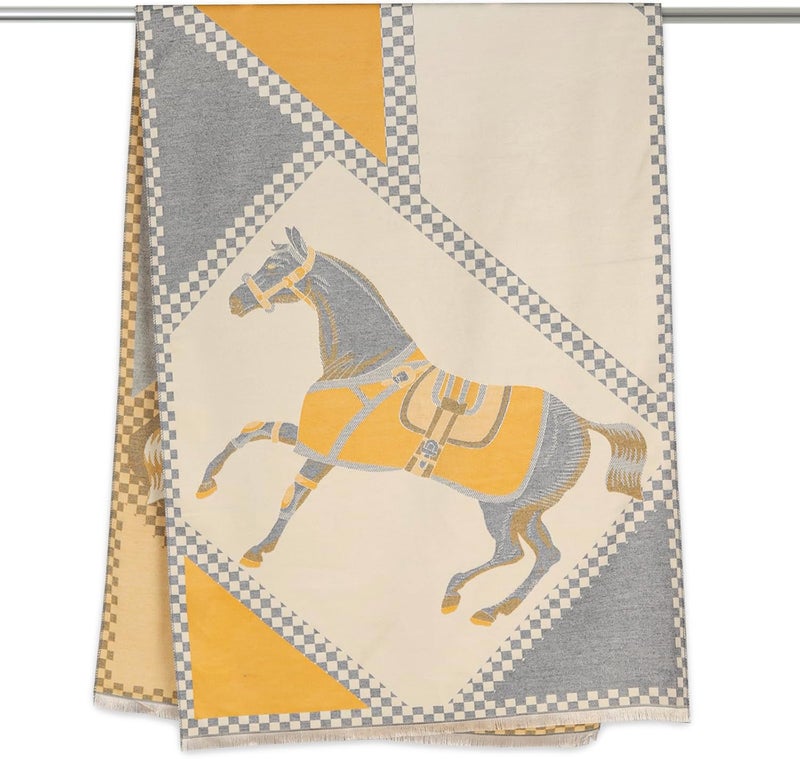 EXTREE Scarfs for Women Pashmina Silky Shawl Wrap for Evening Dressing Blanket Open Front Poncho Cape - Image 4